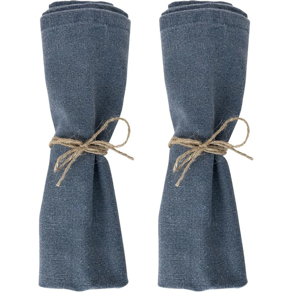 Laura Ashley Set 2 Servetten Wild Clematis Blauw Uni