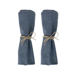 Laura Ashley Set 2 Servetten Wild Clematis Blauw Uni