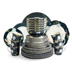 Laura Ashley Set 36 Delig Servies Blauw